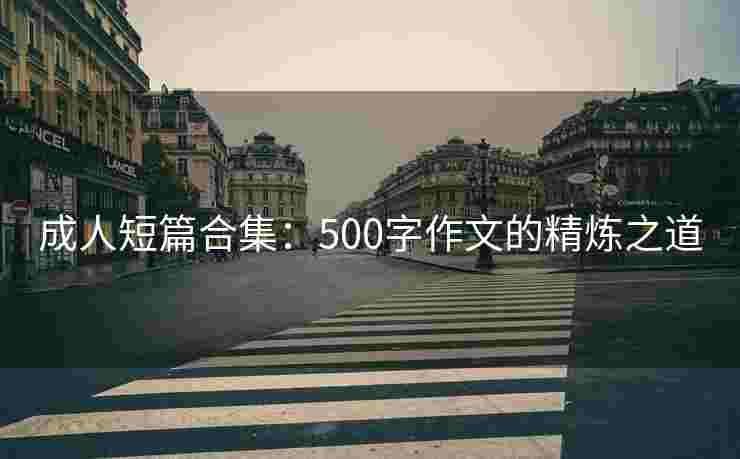 成人短篇合集:500字作文的精炼之道 成人短篇合集:500字作文的精炼之道